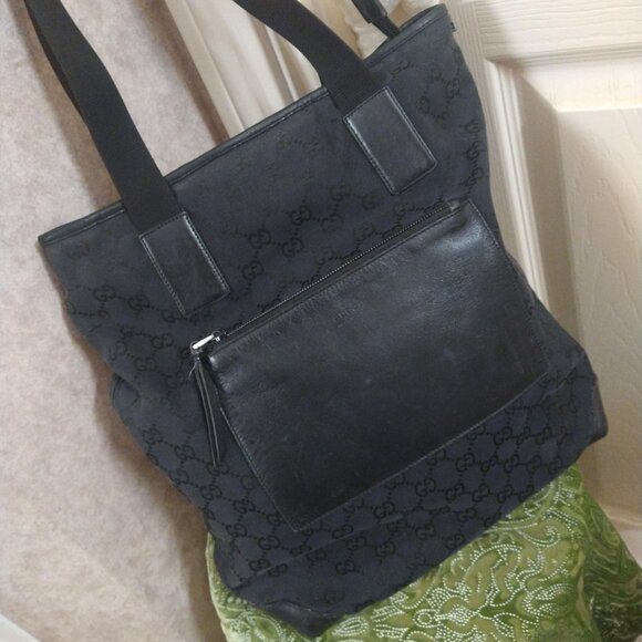 Authentic Gucci GG Monogram Web Tote - Picture 3 of 13